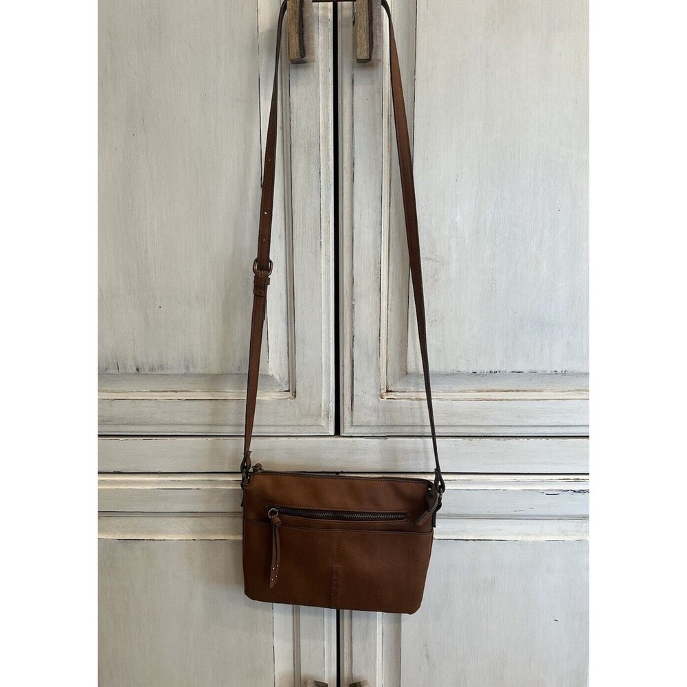 A.n.a Faux Leather Cross Body Purse Brown Small‎ - Picture 3 of 6